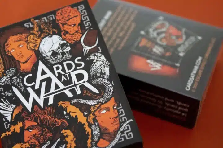 Cards At War: The Battle For Ancient Greece Photo #0784 Two boxes of Cards At War stacked on top of one another.