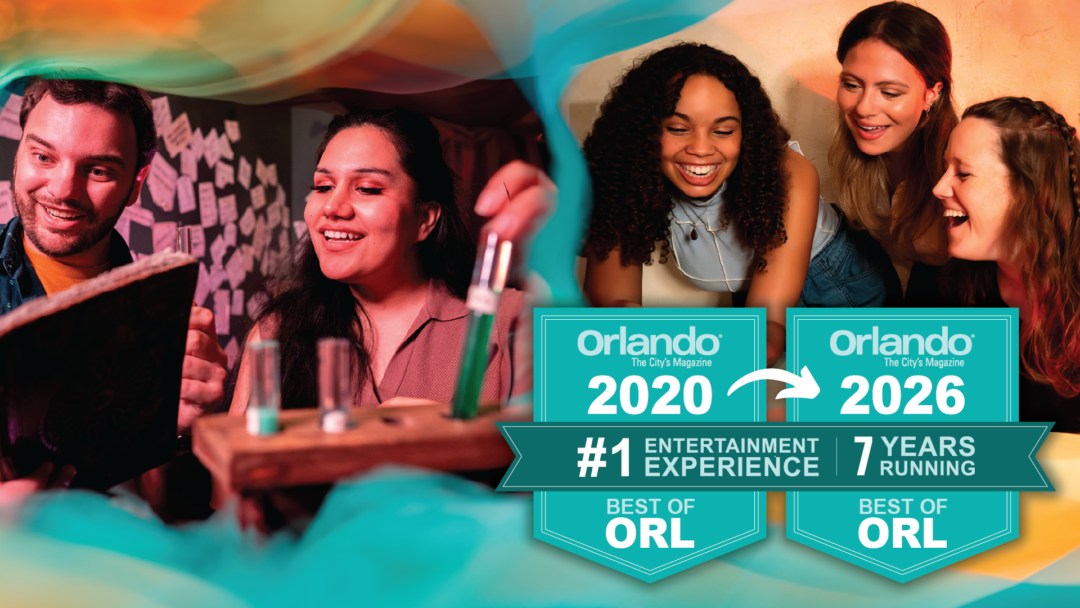 Best Of Orlando 2026 A graphic showing The Escape Effect has won the Best Of Orlando Award for 7 years running.