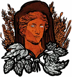 The Demeter illustration from Cards At War: Battle for Ancient Greece.