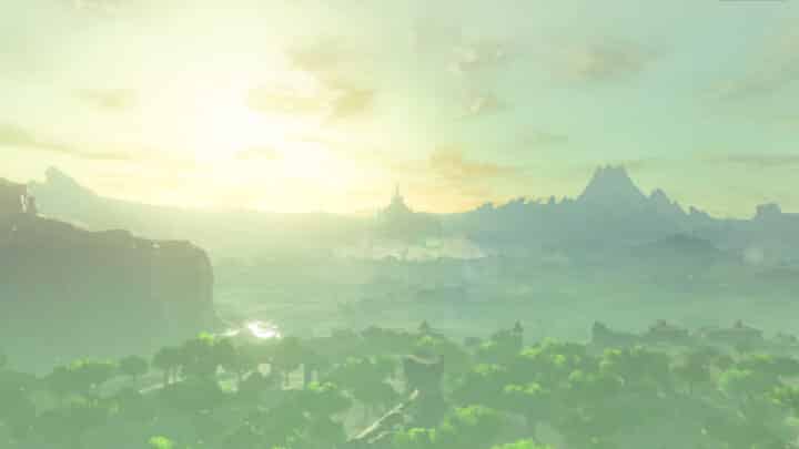 A scene from the trailer for The Legend of Zelda: Breath of the Wild's sequel.