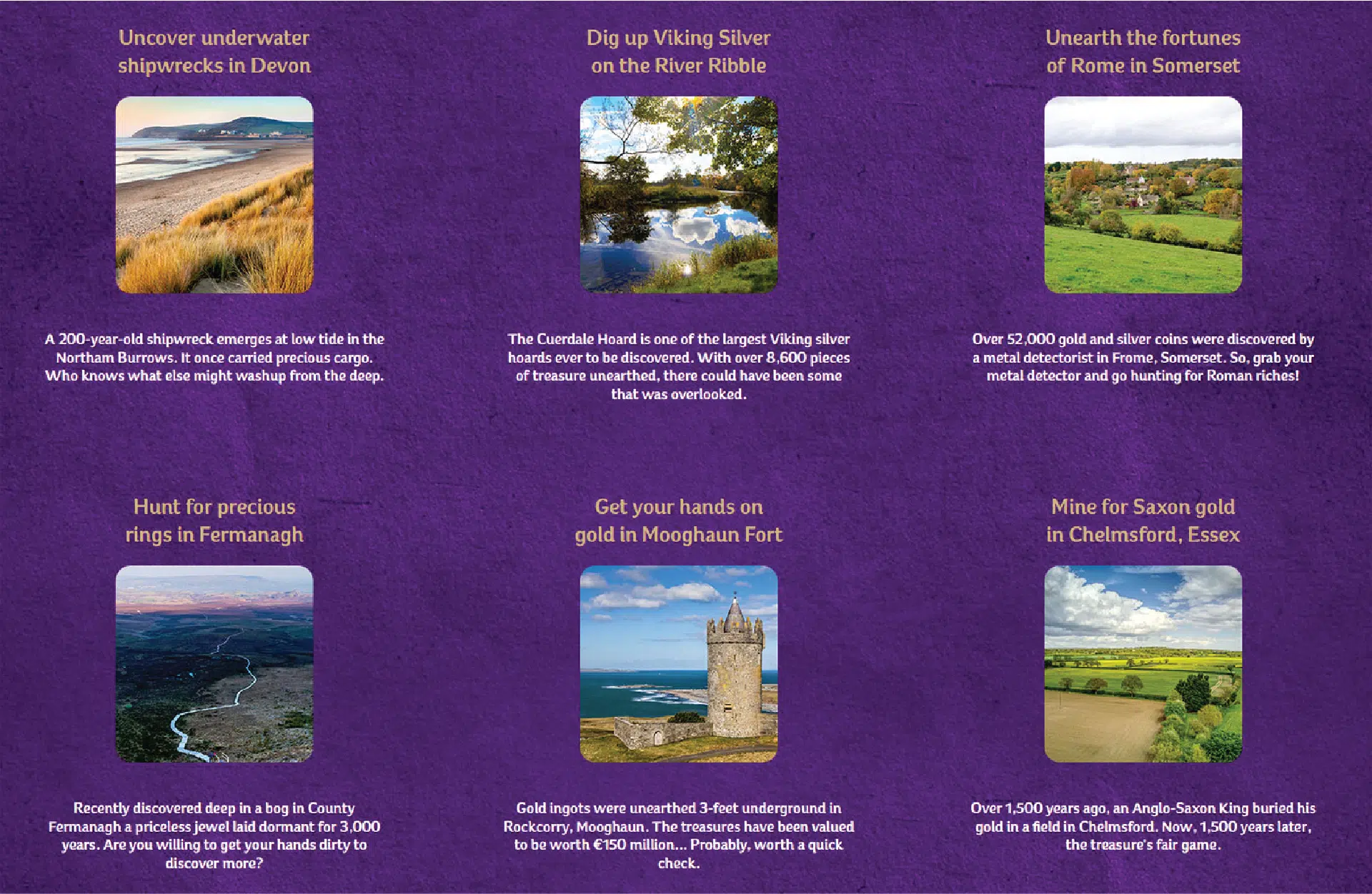 A website screenshot from the Cadbury Treasure Hunt.