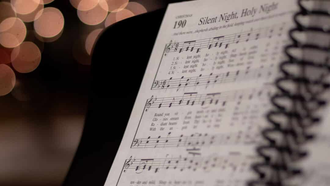 Sheet music for Silent Night.