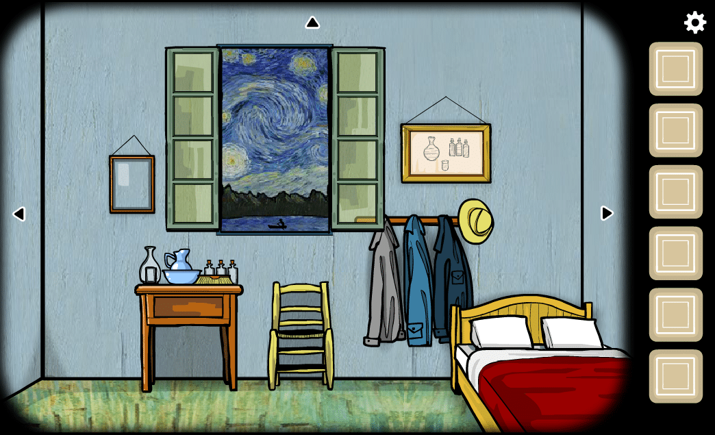 A screenshot from a Cube Escape game.