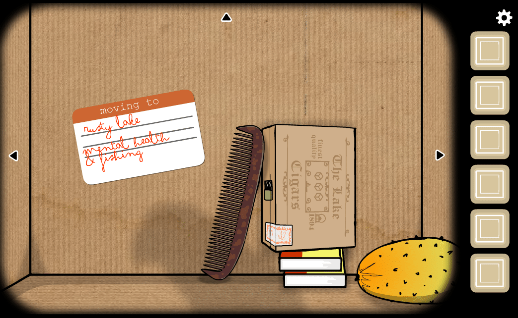 A screenshot from a Cube Escape game.