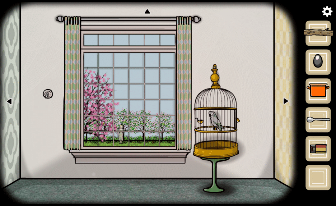 A screenshot from a Cube Escape game.
