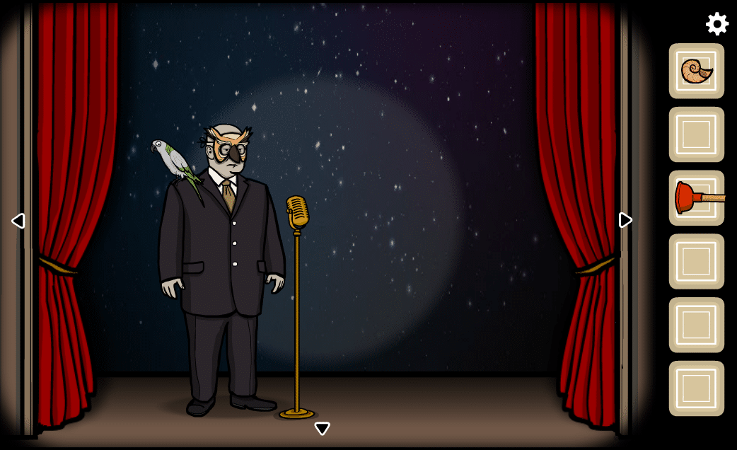 A screenshot from a Cube Escape game.