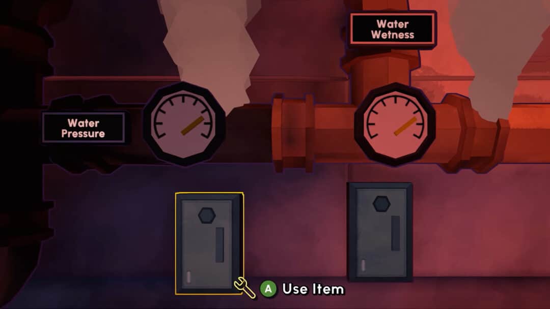 A screenshot of a puzzle in Escape Academy, featuring a set of pipes.