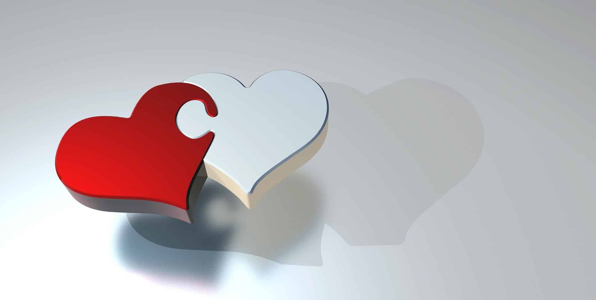 A heart shaped puzzle