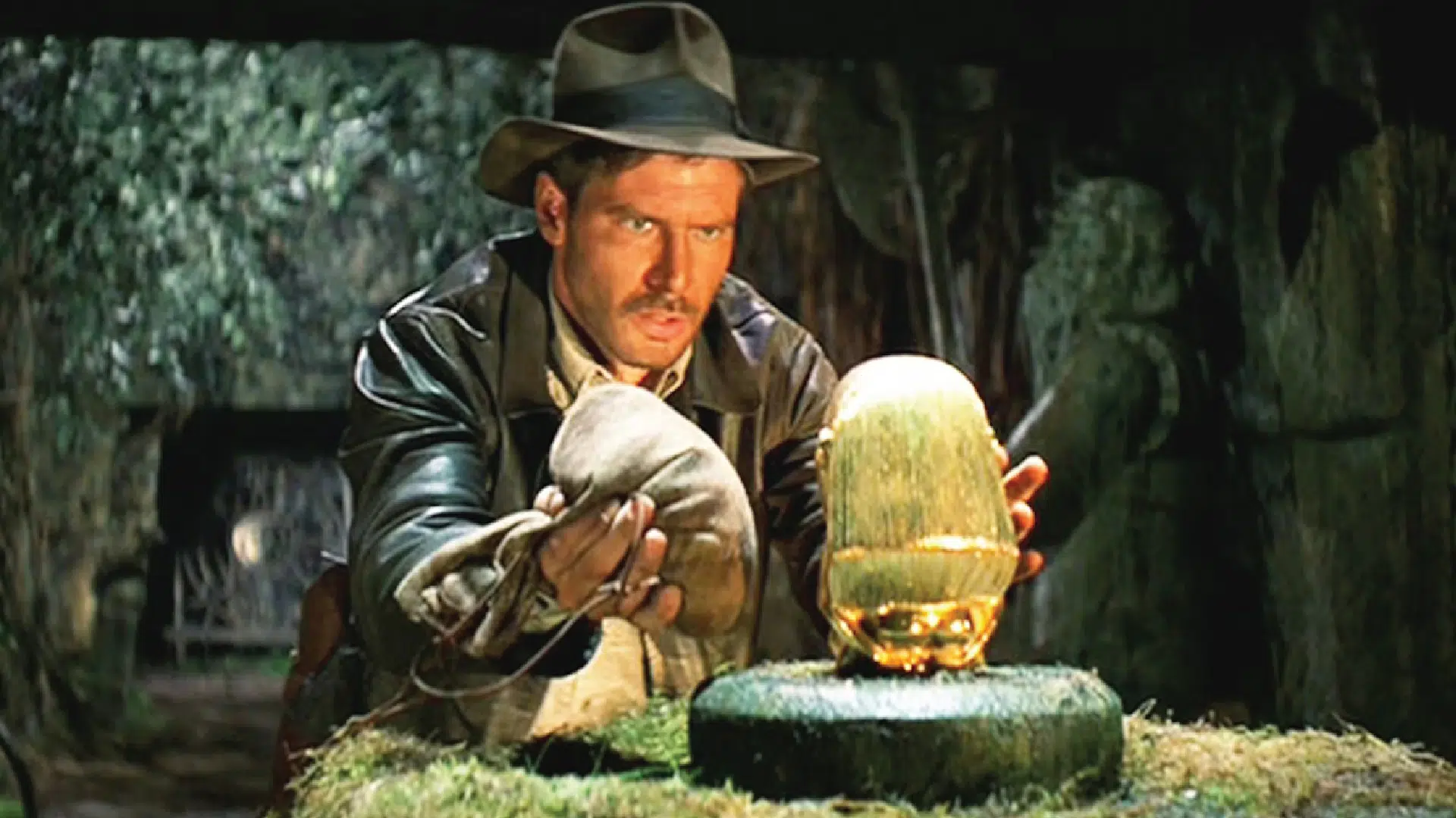 A still of Indiana Jones from the movie Raiders Of The Lost Ark.