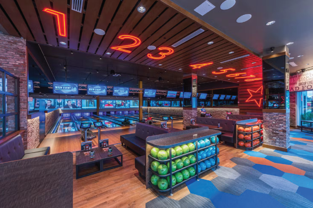 A photograph from Main Event, showcasing their bowling activity.
