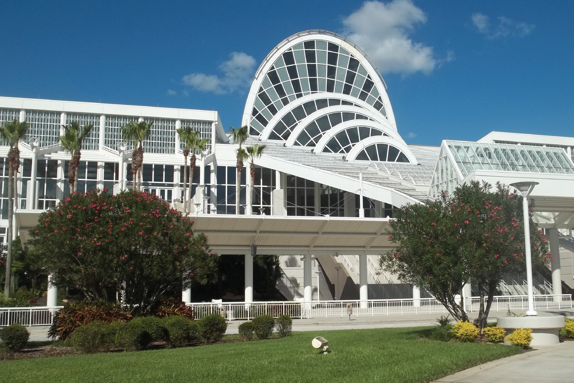 A photograph of the Orange County Convention Center.