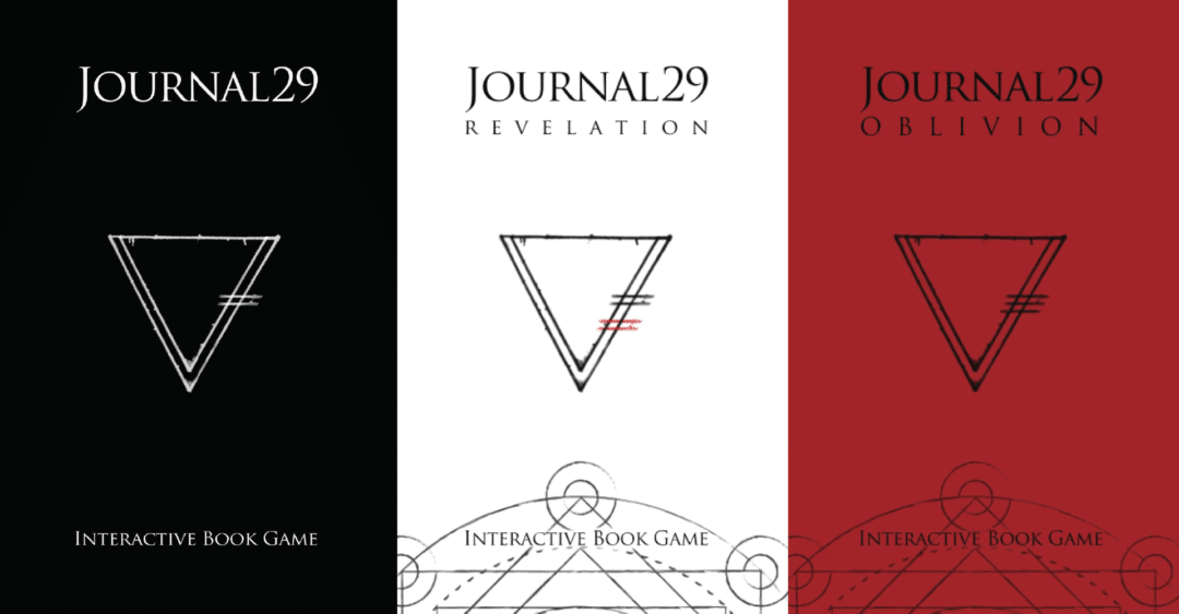 Covers for all three of the Journal29 book series.