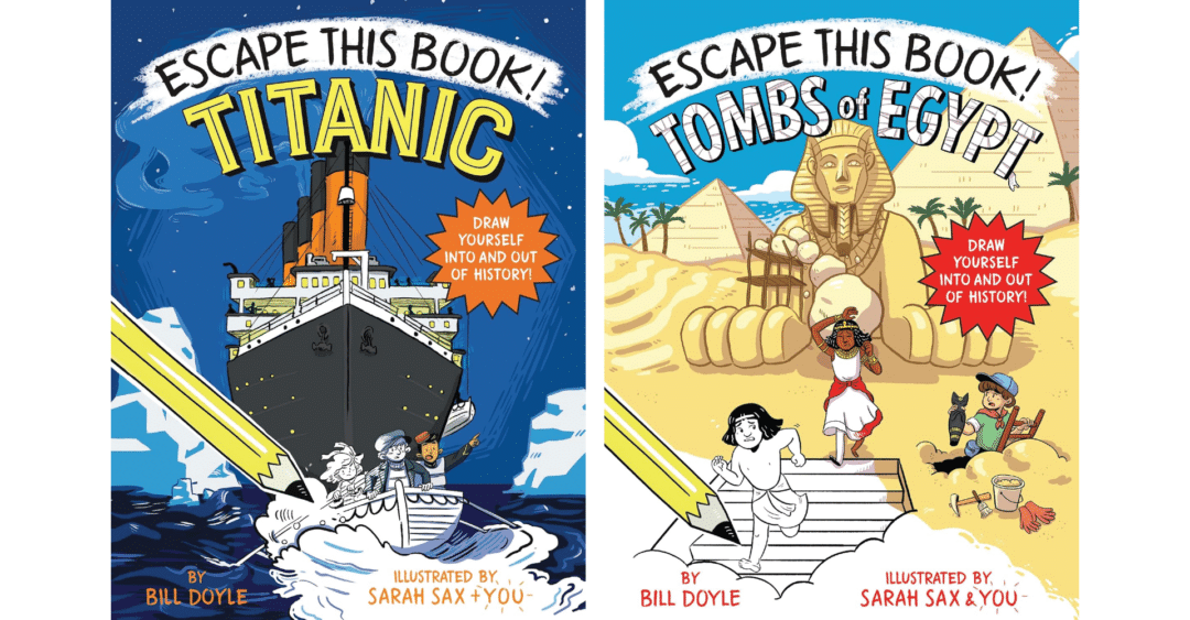 Covers from the Escape This Book series.