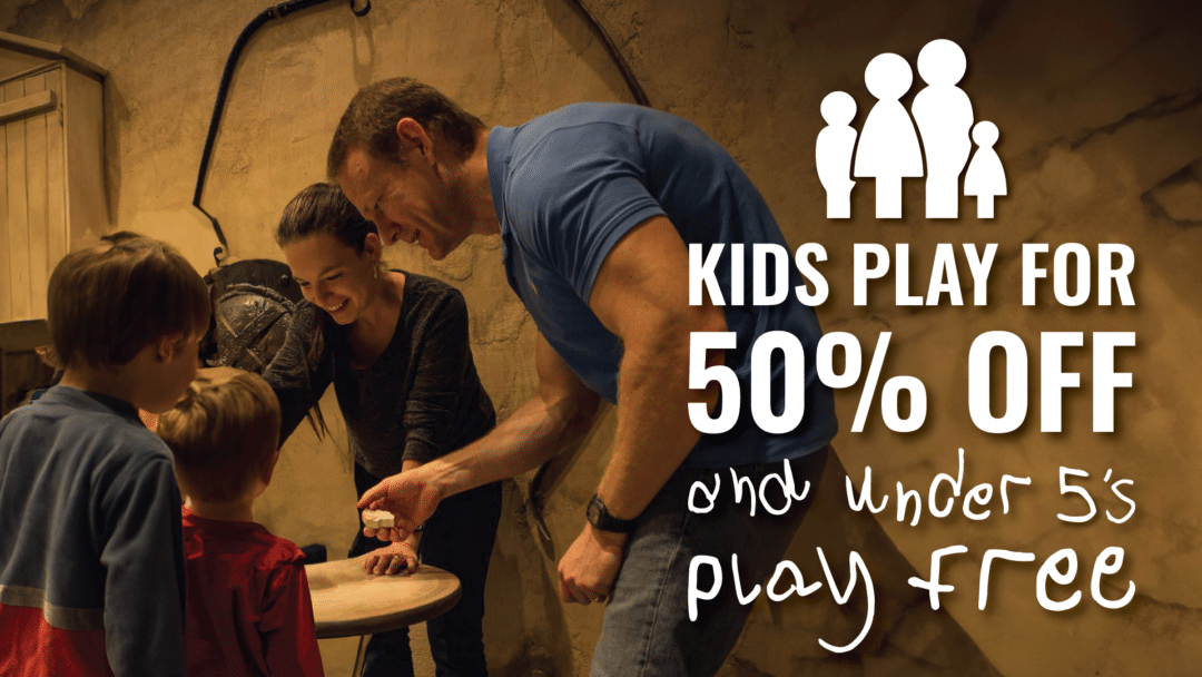 A family enjoy solving puzzles together in At Odds With The Gods.