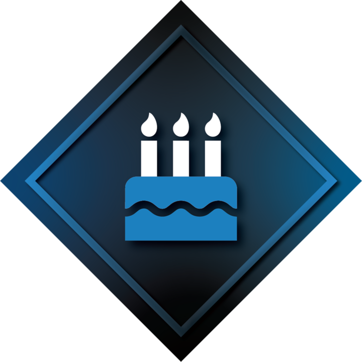 An icon representing birthday parties at The Escape Effect.