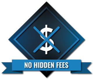 An icon representing that there are no extra fees at The Escape Effect.