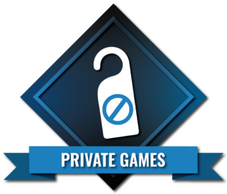 An icon representing all games are private at The Escape Effect.