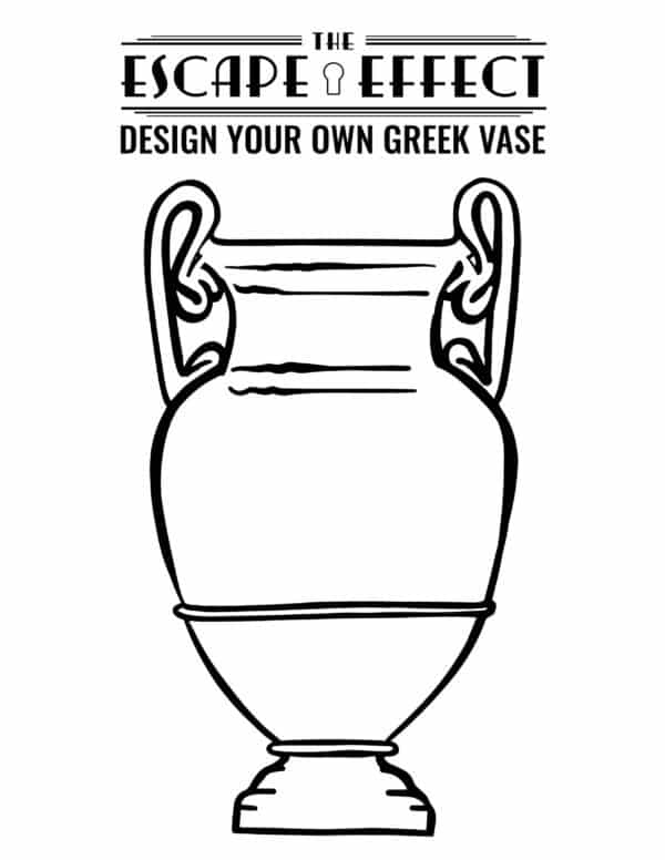 A white Greek vase