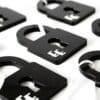Padlock Christmas Tree Ornament - Black