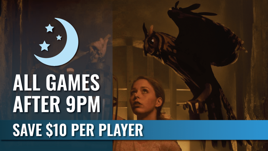 Night Owl Offer Save $10 per player at The Escape Effect when you play after 9pm.