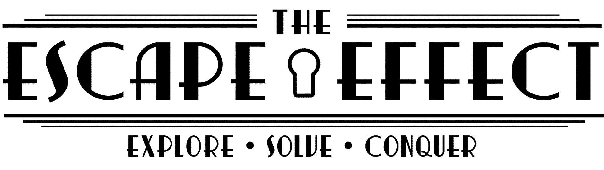 The Escape Effect logo: Black Wide Tag