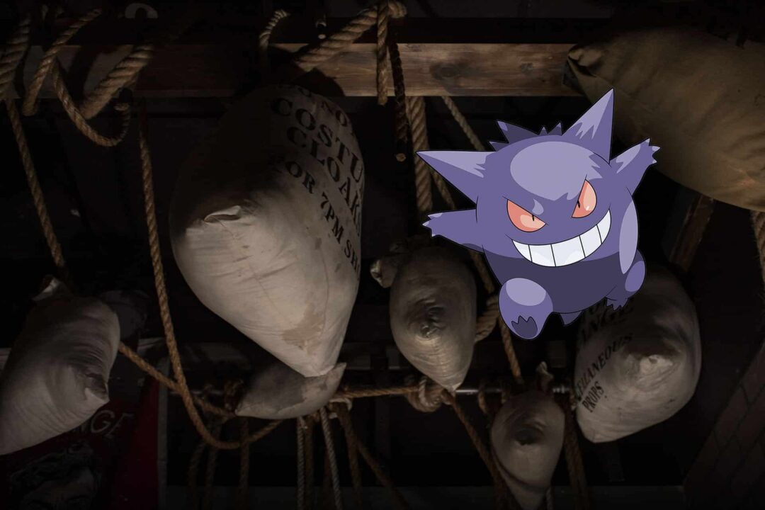 A photo of Gengar the Pokemon in Fright Before Your Eyes.