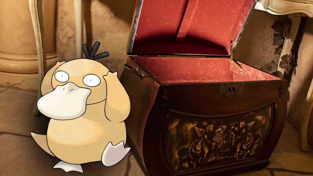 One of the worst Pokemon for an escape room. Psyduck in At Odds with the Gods