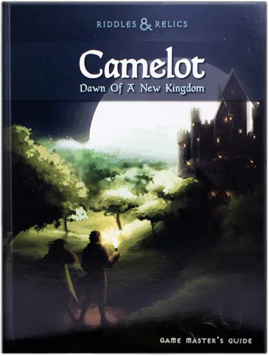The front cover for Riddles & Relics Camelot.