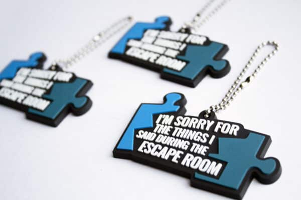 I'm sorry for the things I said during the escape room keychain.