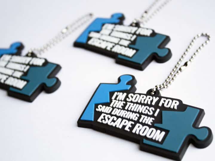 I'm sorry for the things I said during the escape room keychain.