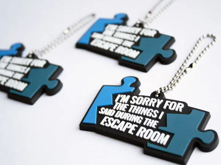 I'm sorry for the things I said during the escape room keychain.
