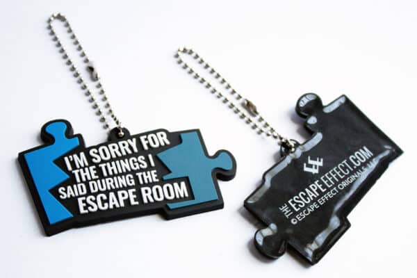 I'm sorry for the things I said during the escape room keychain.