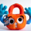 Paddy the padlock plushie waves and says hi!