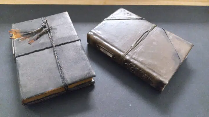 A photo of some books for Sherlock Studies, ready to go into the room.