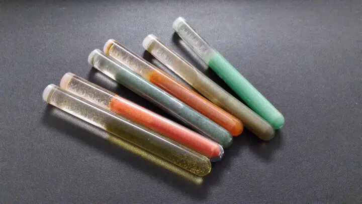 A photo of some test tubes from Sherlock Studies, ready to have their labels added.