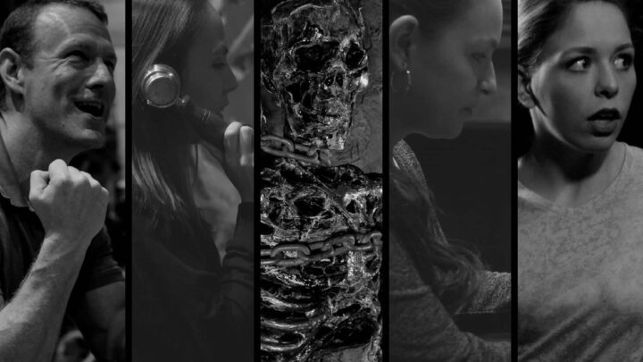 Five players lined up representing each game at The Escape Effect.