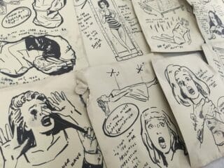 Illustrations from Victor Strange's journal in Fright Before Your Eyes.