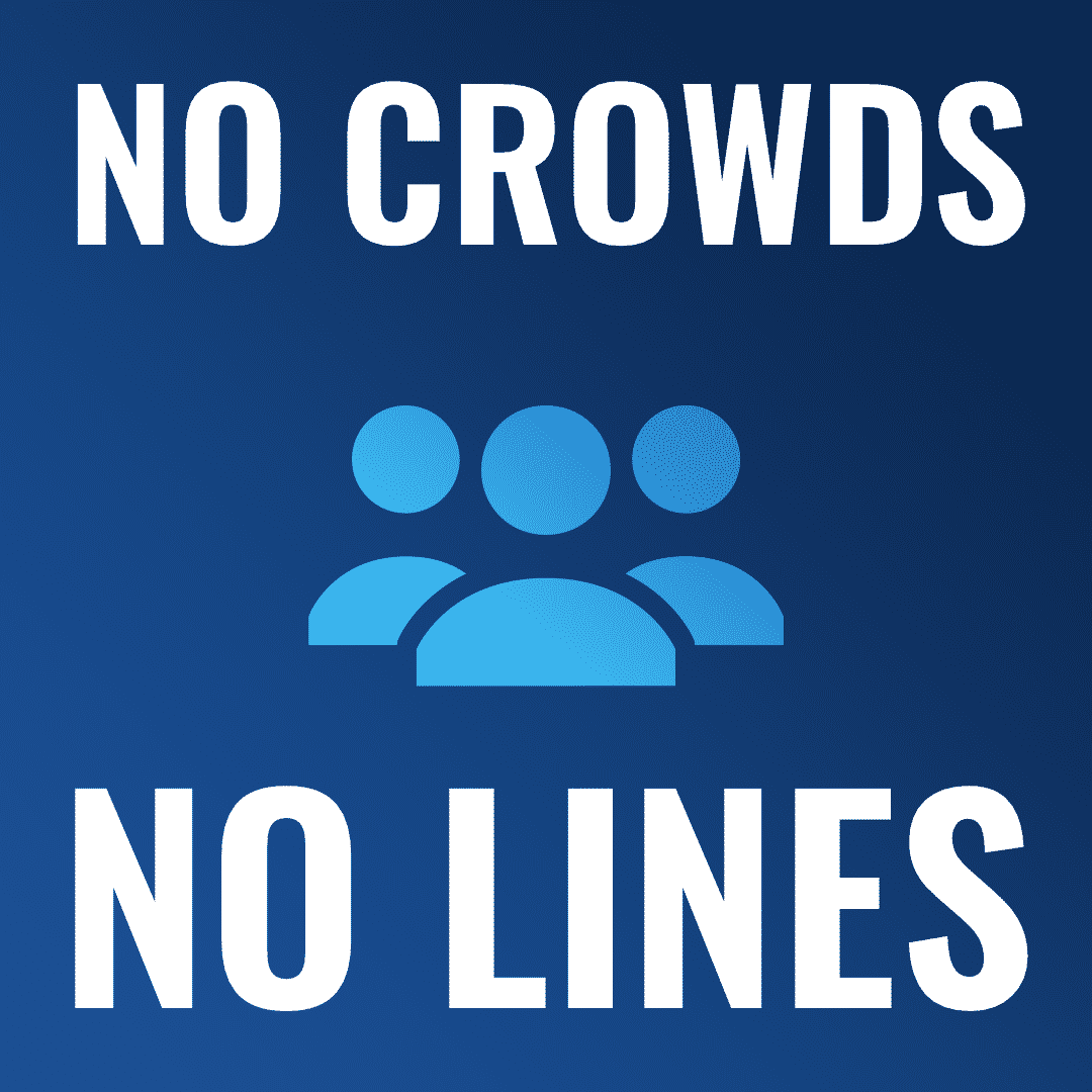 No Crowds No Lines.