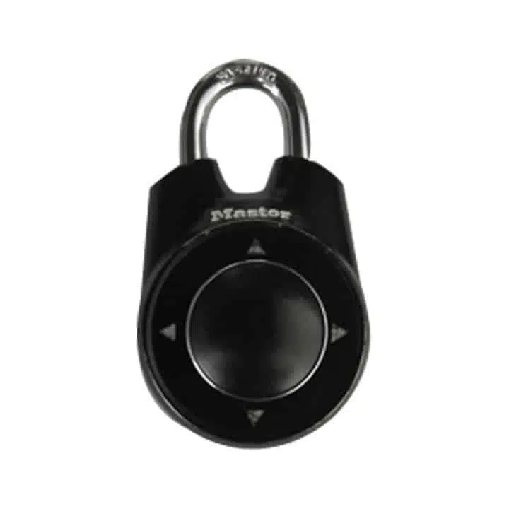 A Master Lock directional lock.