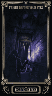 The finished poster for Fright Before Your Eyes with frame.