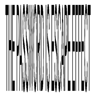An anamorphic illusion with stretched text.