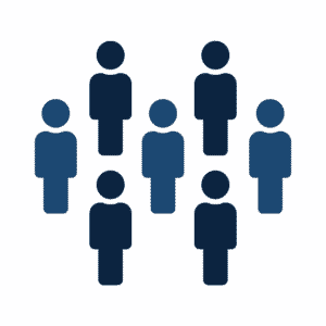 An icon showing a group of 7 people.