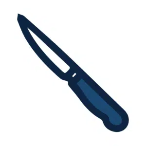 An icon showing a knife.