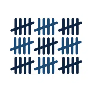 An icon showing a tally counting to 45.