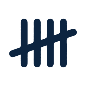 An icon showing a tally counting to 5.